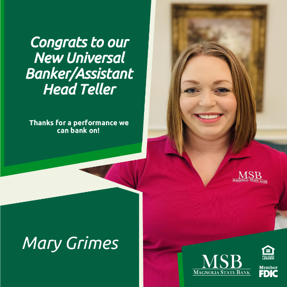 Mary Grimes promotion